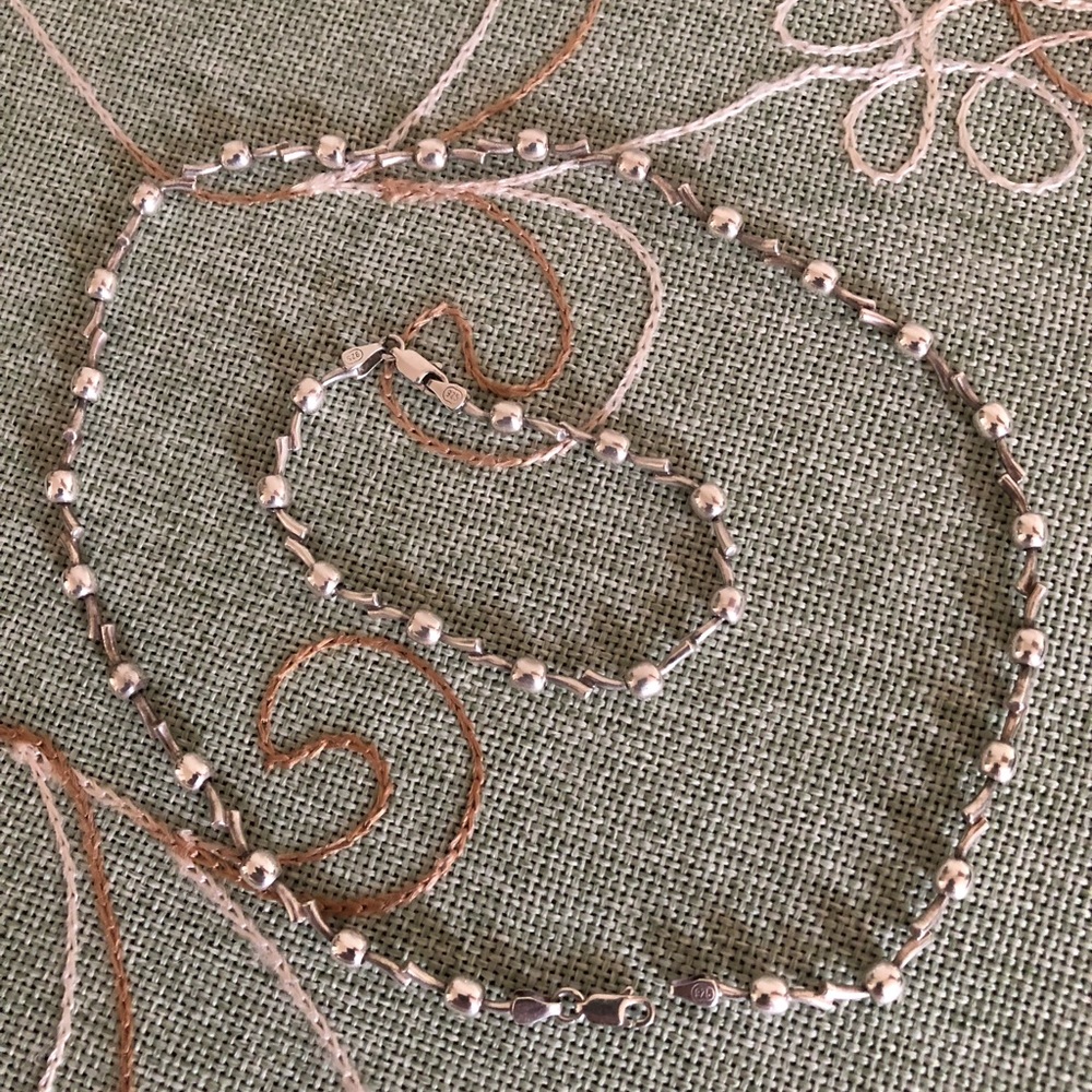 Necklace and bracelet 925 Sterling Silver